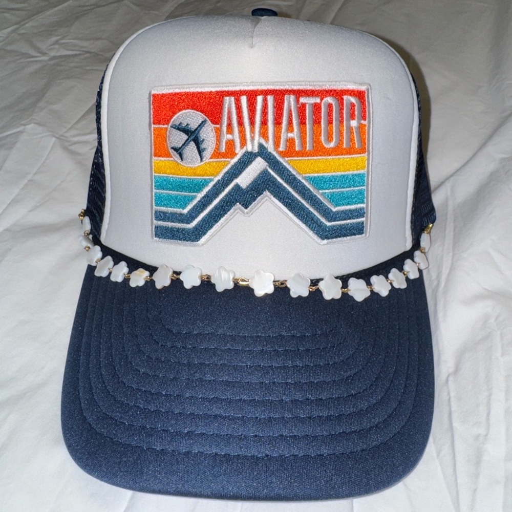 Custom-Made Aviator Patch Trucker Hat - Picture 4 of 6